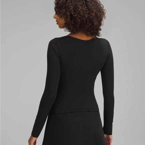 Lululemon modal silk blend v-neck long sleeve - Picture 2 of 5